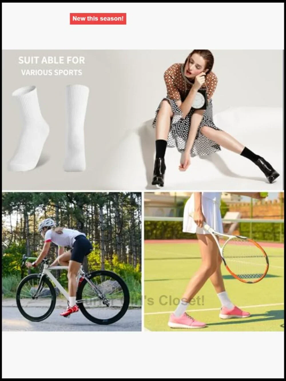 12 Pack Cushioned Crew Socks for Women and Men Athletic Socks for Hiking Running